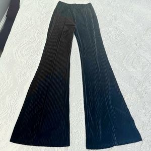 Black Velvet Flare Pant - S/M